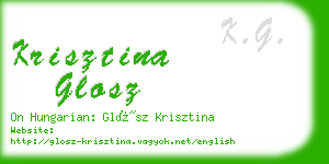 krisztina glosz business card